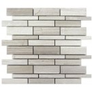 White Oak Lazy Brick 12x12 Mosaic