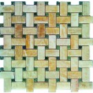 Yellow Onyx Basketweave 12x12 Polished