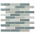 Colosseo Azul 1x4x4mm Brick Pattern Glass Mosaic Tile