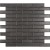 Metallic Gray 2x6x8 Glossy Bevel Glass Subway Tile