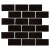 Retro Nero 2X4 Glossy Porcelain Subway Tile