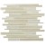 Snowcap Interlocking 4mm Glass Stone Blend Mosaic Tile