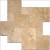 Tuscany Walnut French Pattern 16 Sft x 10 Kits Honed Unfilled Tumbled Paver