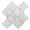 Carrara White Arabesque 5X6 Polished Waterjet Marble Mosaic