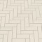 Almond Glossy Herringbone 11.45X12.63 Porcelain Mosaic Tile-4