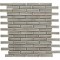 Dove Gray Brick Pattern Crackle Finish Mosaic